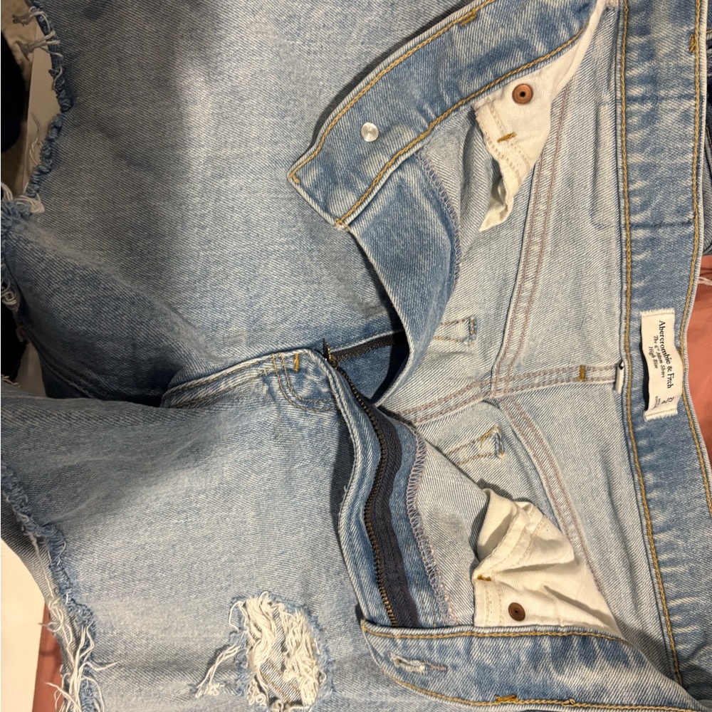 Abercrombie & Fitch Light Blue Jean Shorts